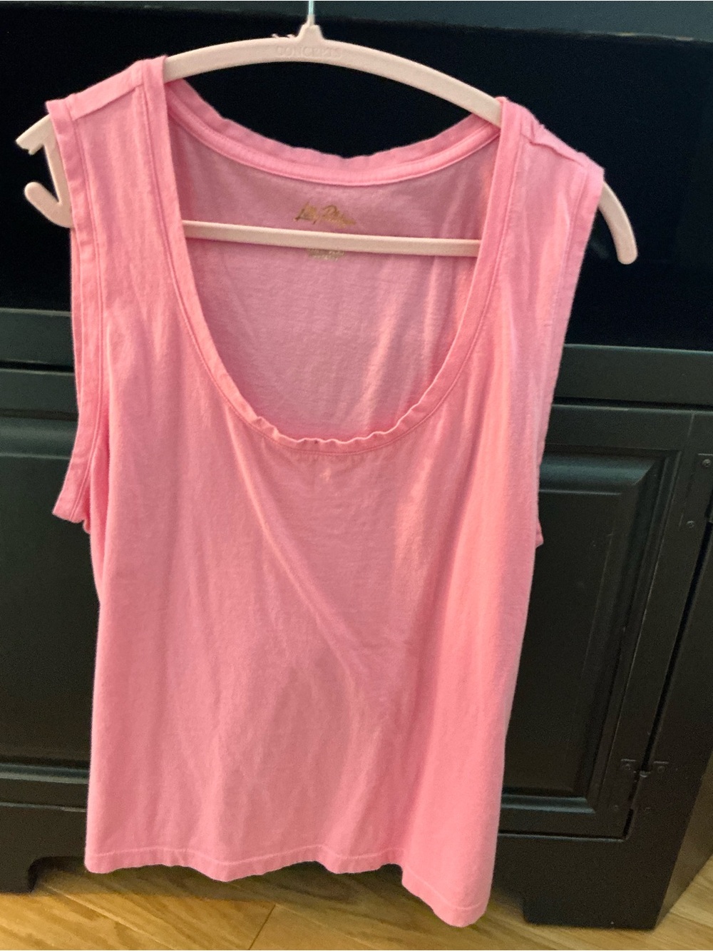 Lilly Pulitzer Bubblegum Pink Scoop Neck Tank
